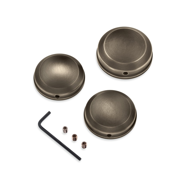 Harley Davidson 45500308 Brass Upper Fork Stem Covers KIT,FORK CMPNT,TRIPLE TREE