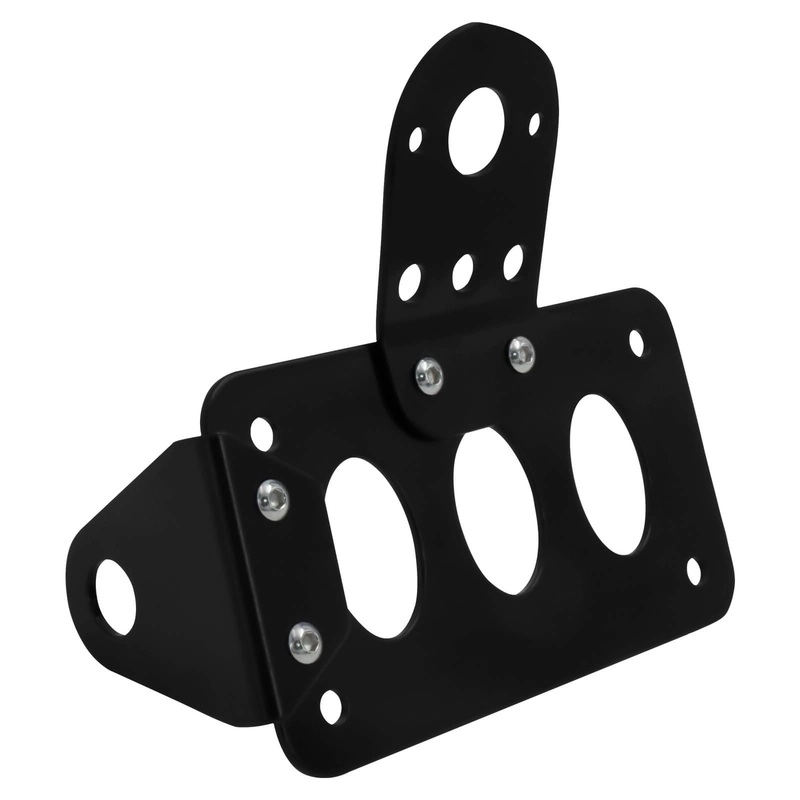 Universal Retro Side Mounted License Plate Bracket For Harley XL Bobber Chopper