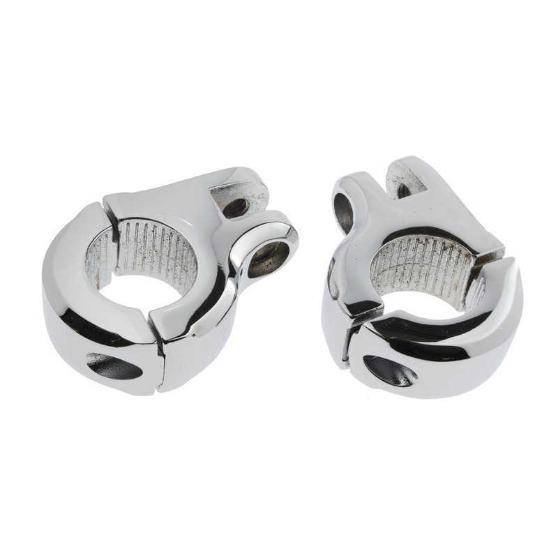 Brute Highway Footpeg Mounts - Chrome.