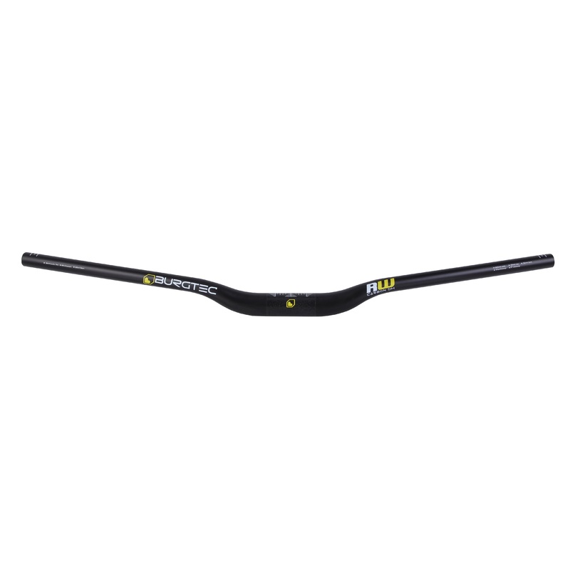 Burgtec Ride Wide Carbon DH Riser Bar - 35mm Diameter - 30mm Rise - 800mm Width - Black