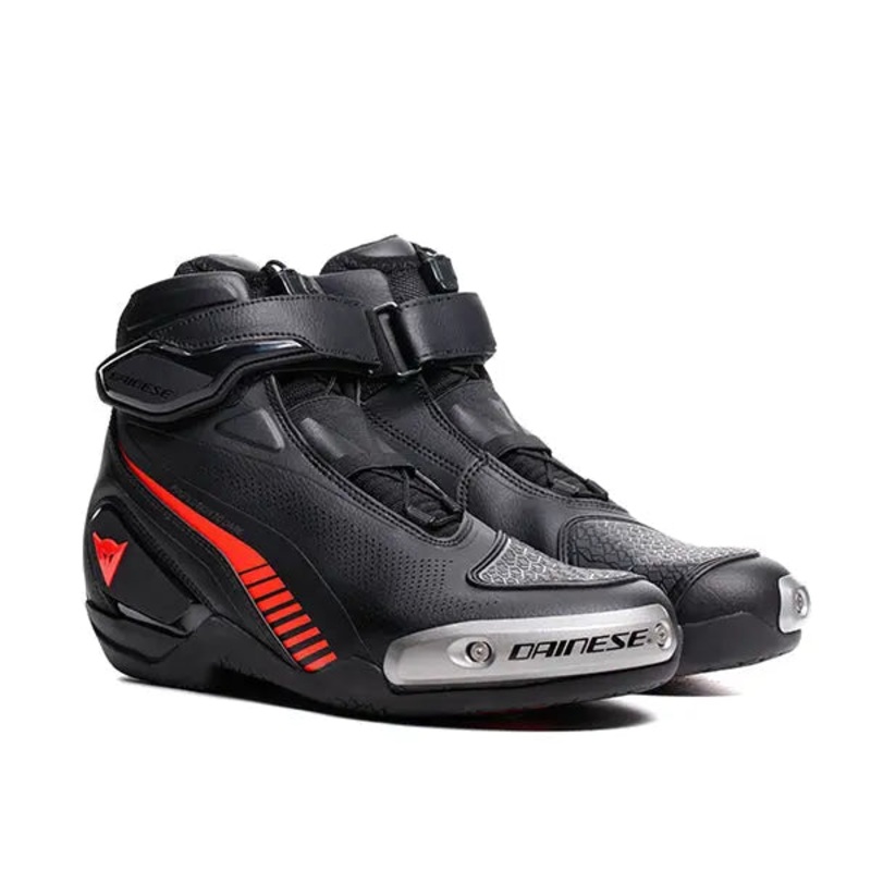 Dainese Superya Riding Shoes Black / Fluo Red