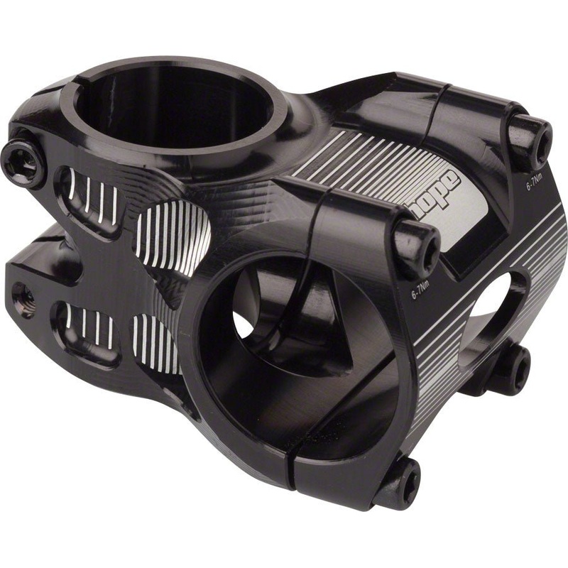 Hope AM/Freeride Stem - 35mm 31.8 Clamp +/-0 1 1/8" Aluminum Black