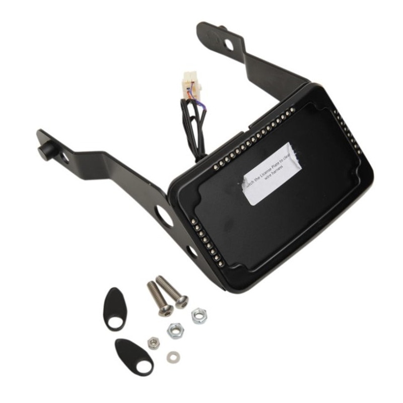 LP Plate Frame & Mount with Signals - For 2013-2017 FXDB - Black