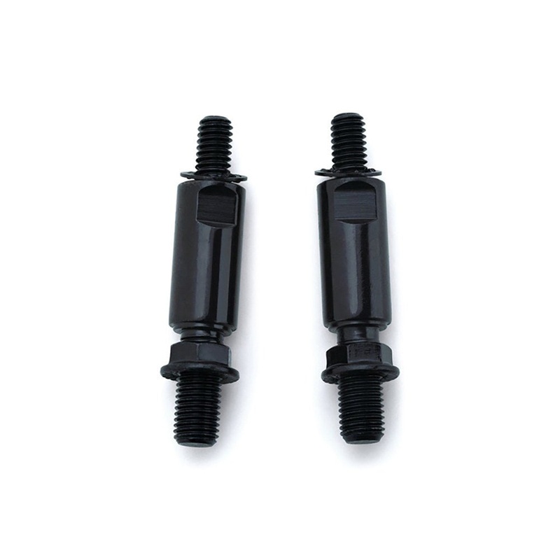 Raised Mirror Adapters - Black. Fits all Indian & Metric Models