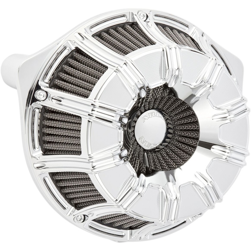 10-Gauge Inverted Series Air Cleaner, Chrome - 17-23 Milwaukee 8