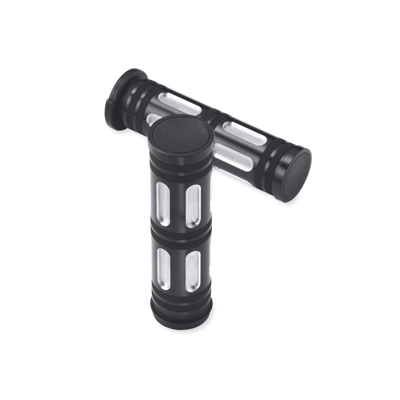 Harley Davidson 57457-10 Edge Cut Hand Grips KIT-GRIPS,ETC,EDGE CUT,BLK