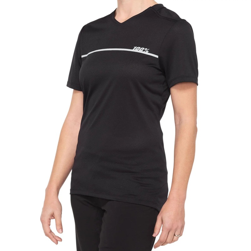 100% Ridecamp Ladies Jersey Black / Grey S Black / Grey