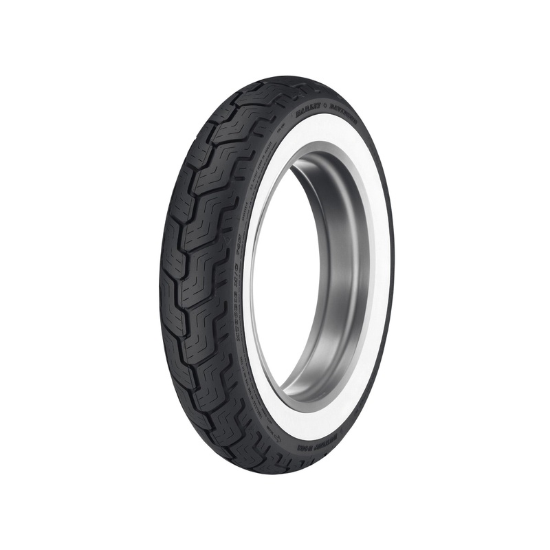 Harley Davidson 43118-92A Dunlop Tire Series - D402F MT90B16 Wide Whitewall - 16 in. Front TIRE,FR,X