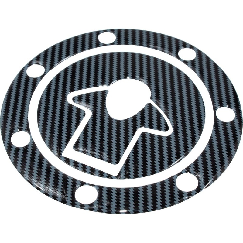 Bike It Fuel Cap Decal 3 Piece Set Carbon Effect For Kawasaki Up To 1999 7 Hole