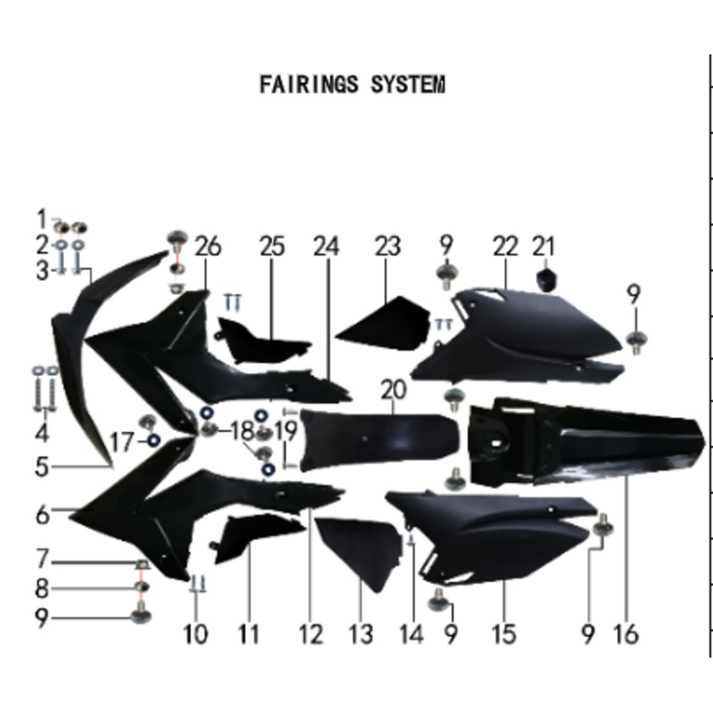 Hexagon Bolt with Flange - 150DH & 230DH Gas Dirt Bike