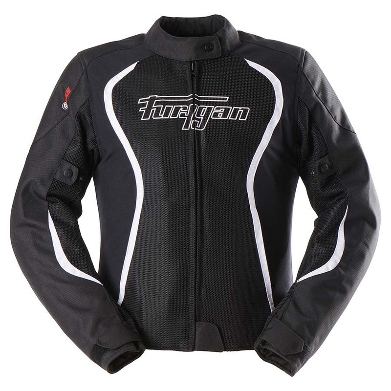 Furygan Odessa Vented 3-In-1 Ladies Textile Jacket Black / White