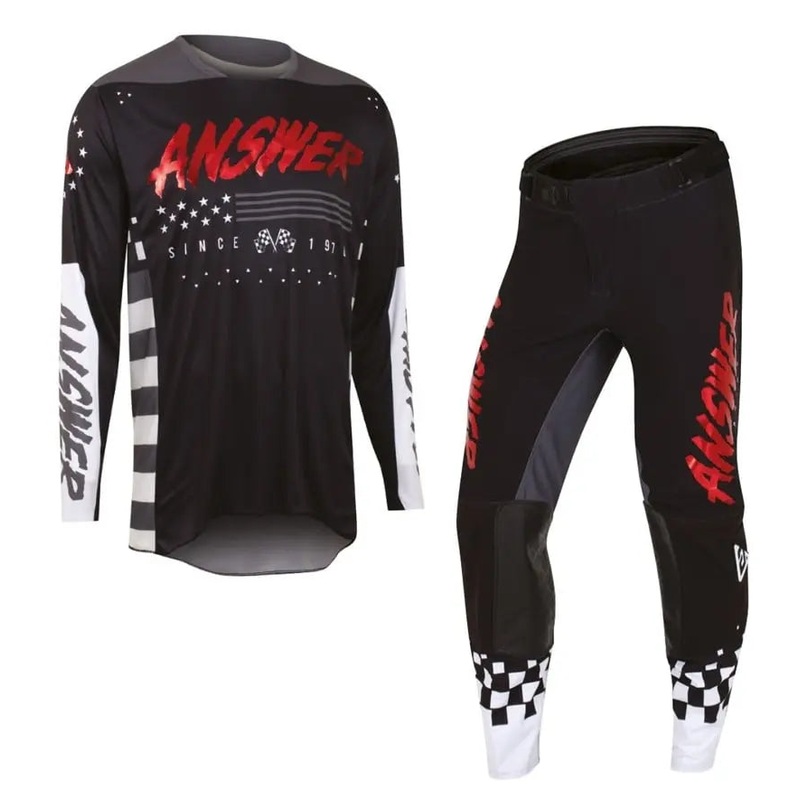 Answer Racing Elite Proline Motocross Pant & Jersey Kit Black / Red