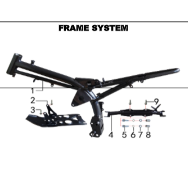 Footpeg - DH110 & DH125 Gas Dirt Bike