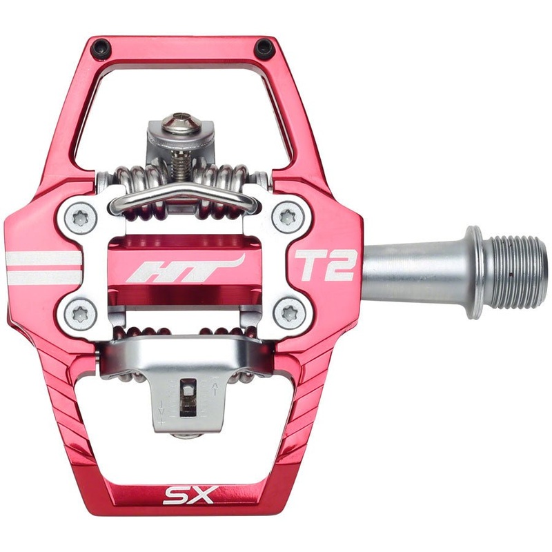 HT Components T2-SX Clipless Pedals - Red