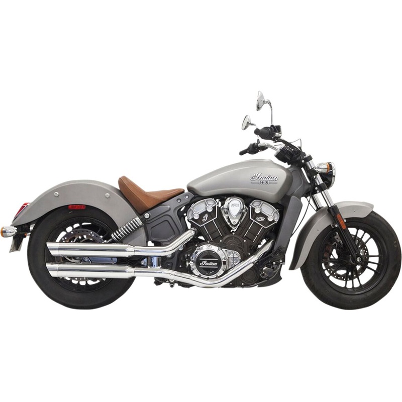 3" Slip Ons Slash Cut Muffler, Chrome - 17-21 Scout