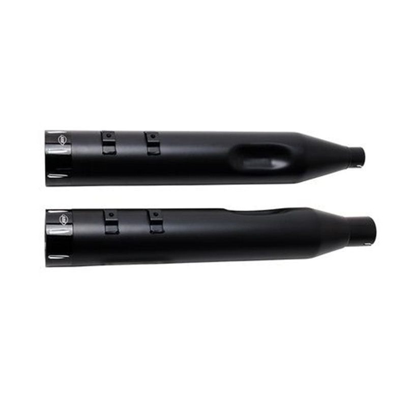50 State Legal Mk45 TOURING MUFFLER for M8 TOURING MODELS - Black with Black Tracer End Cap