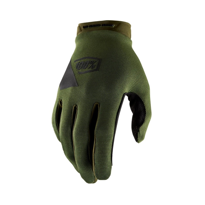 100% Ridecamp Gloves Army Green / Black