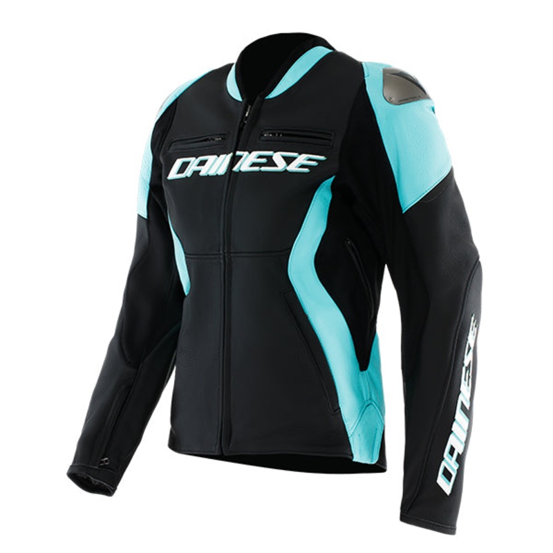 Dainese Racing 5 Ladies Leather Jacket Black / Water