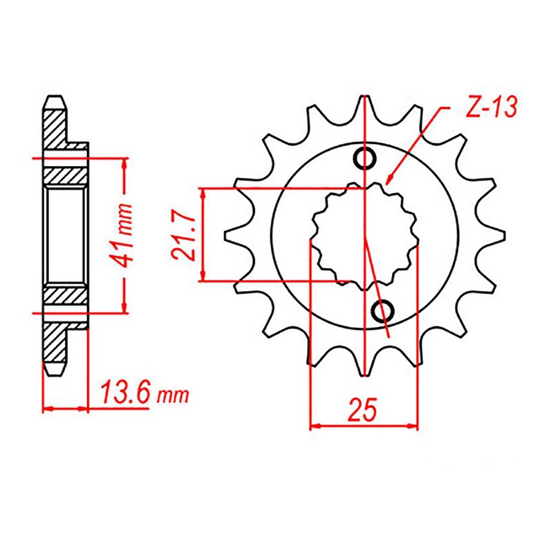 MTX 1307 Steel Front Sprocket #520 (MBN)