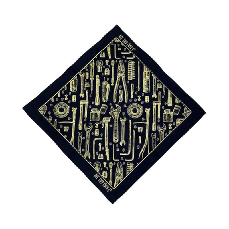 Bike Shed Toolkit Bandana Navy/Gold