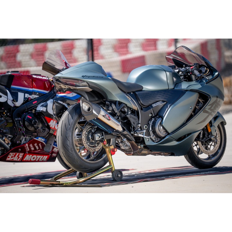 HAYABUSA 2021-25 Race R-11SQ-R Dual Stainless Slip-On Exhaust, w/ Titanium Mufflers