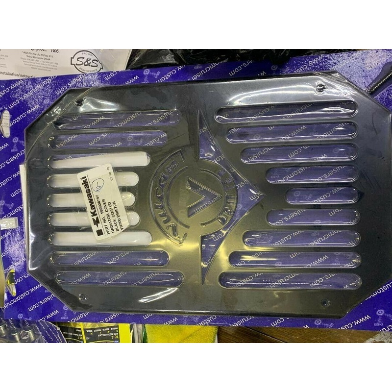 Kawasaki VN800 radiator cover drifter grill  black Kuhler grill genuine Kawasaki