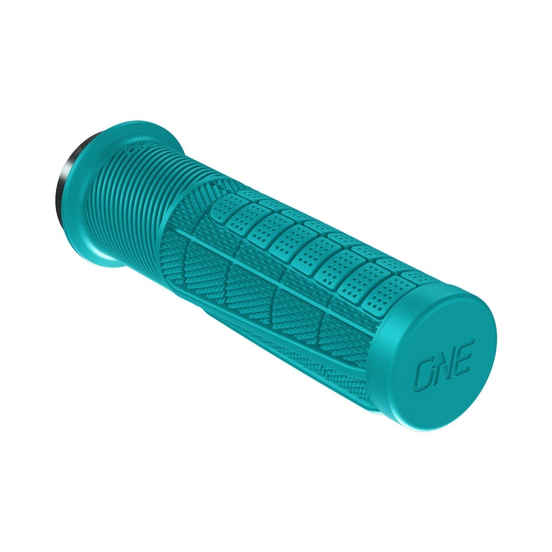 OneUp Components Thick Lock-On Grips - Turquoise