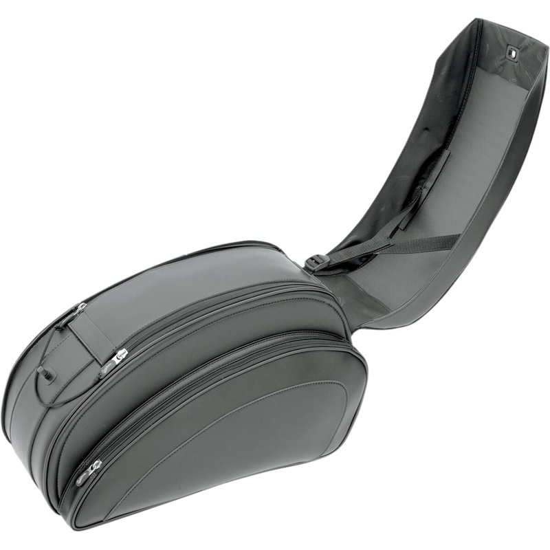 Saddlemen Cruis'n Deluxe Saddlebags With Mounting Hardware Black