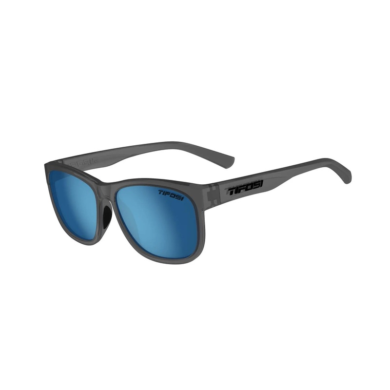 Tifosi Swank XL Single Polarised Lens Cycle Sunglasses Satin Vapor / Blue