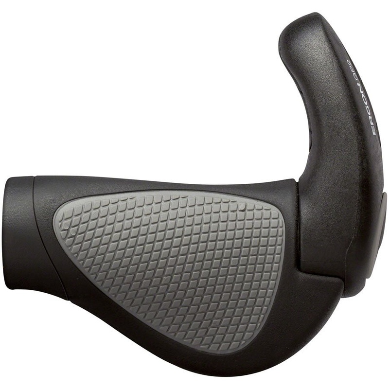 Ergon GP2 Gripshift Grips - Large Black/Gray