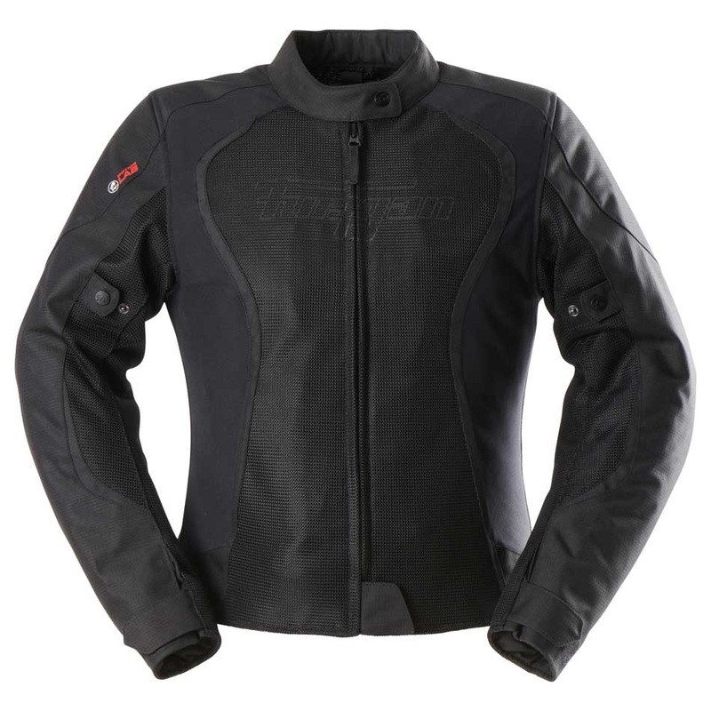 Furygan Odessa Vented 3-In-1 Ladies Textile Jacket Black / Black