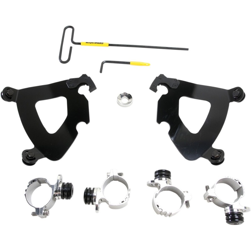 Gauntlet Fairing Trigger-Lock Mounting Hardware, Black - 11-19 Sportster