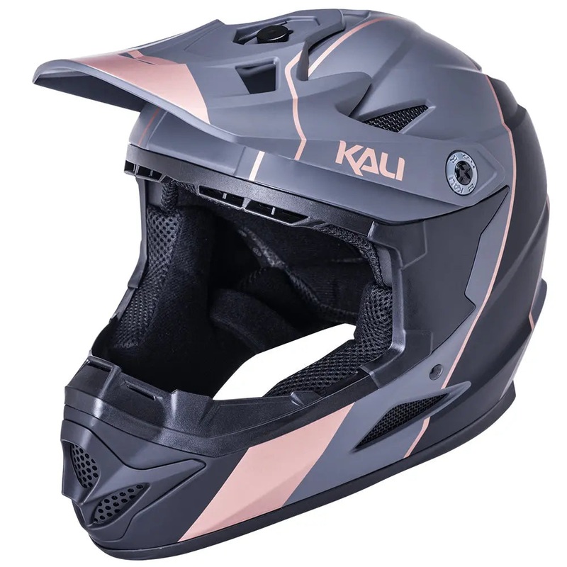 Kali Zoka Stripe Youth Cycle Helmet Matt Black / Bronze