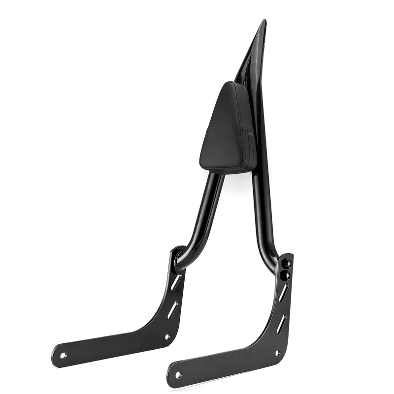 2016-2024 Indian Scout Sixty Black Fat Bar 1.3" Quick Release Passenger Backrest Sissy Bar