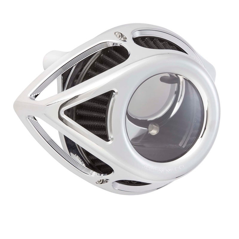 Clear Tear Air Cleaner, Chrome - 24+ Touring