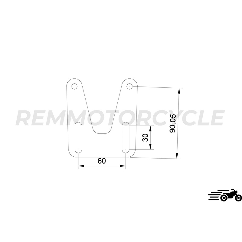 Custom-made mudguard support