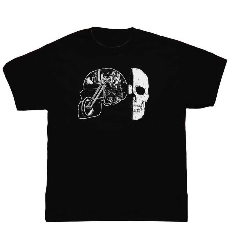 Chemical Candy Customs T-Shirt - Split Skull - Black