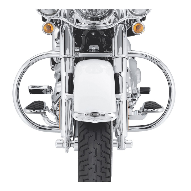 Harley Davidson 49037-05A Nostalgic Curved Engine Guard KIT-ENG GUARD,CHRM,FL-SOFTAIL
