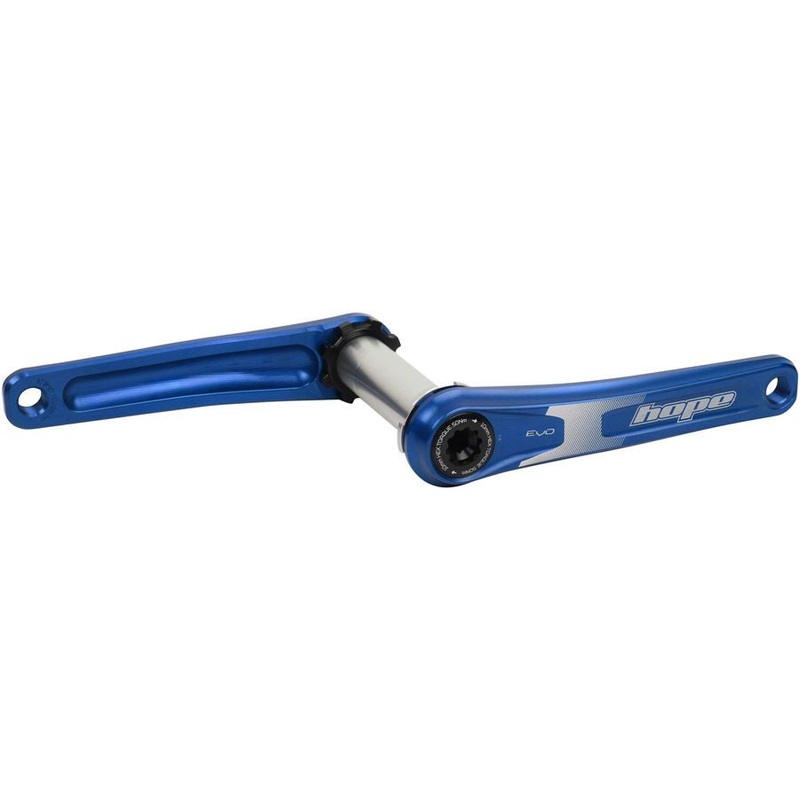 Hope Evo Crankset - 175mm Direct Mount 30mm Spindle For 135/142/141/148mm Rear Spacing Blue