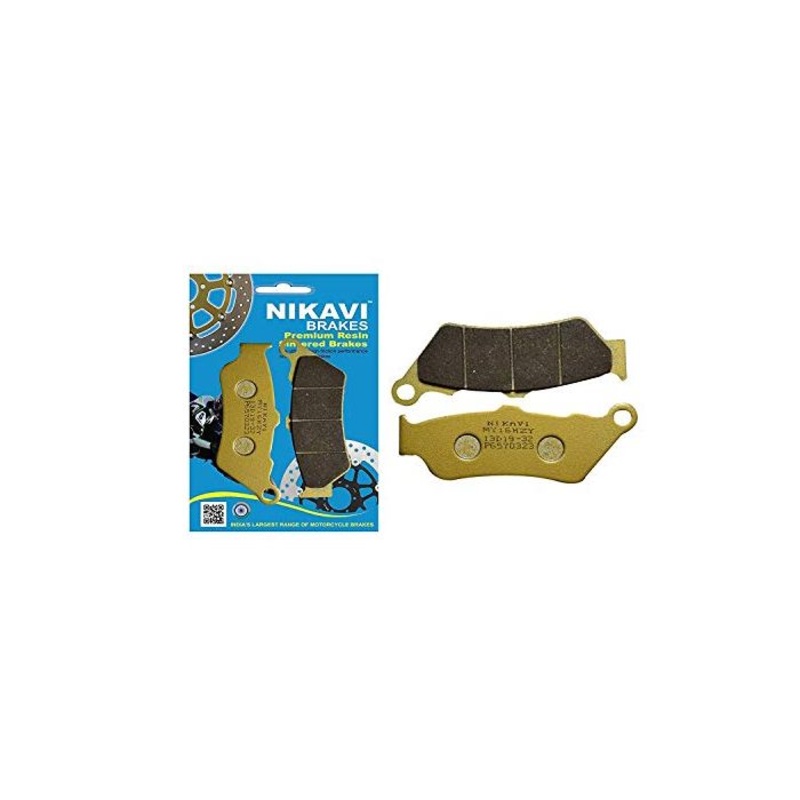 NIKAVI GDP21 Brake Disc Pad Compatible for CBR 150 (Front) / Triumph Rocket 3 (FA209/2HH)