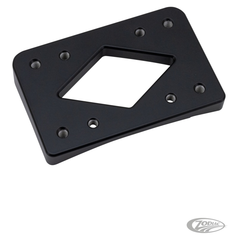 Wedged Rear Fender License Frame Mount