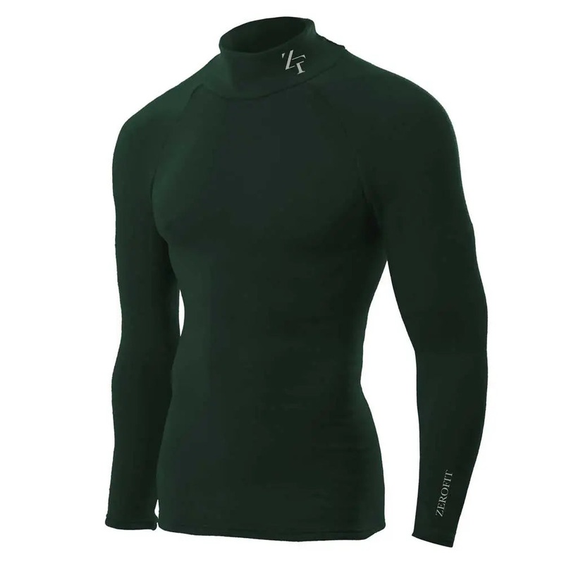 ZeroFit Ultimate Heatrub Long Sleeves Base Layer T-Shirt Green