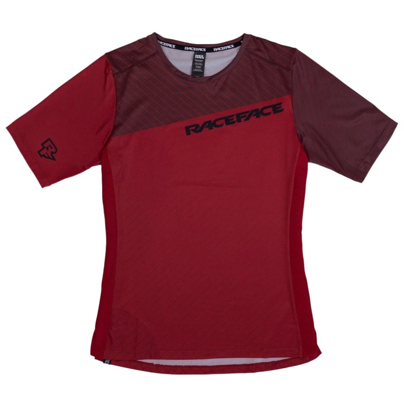 Race Face Indy Short Sleeves Cycle Jersey Dark Red