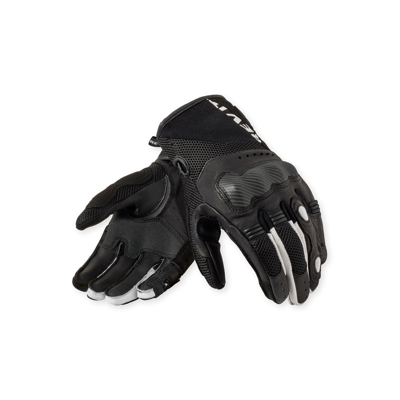 Revit Blaze Leather Gloves Black / White