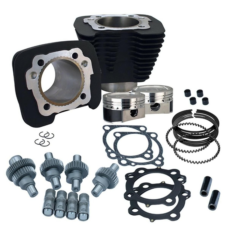 S&S Cycle - 883cc To 1200cc Hooligan Big Bore Cam Kit - Sportster 2000-2017 - Black