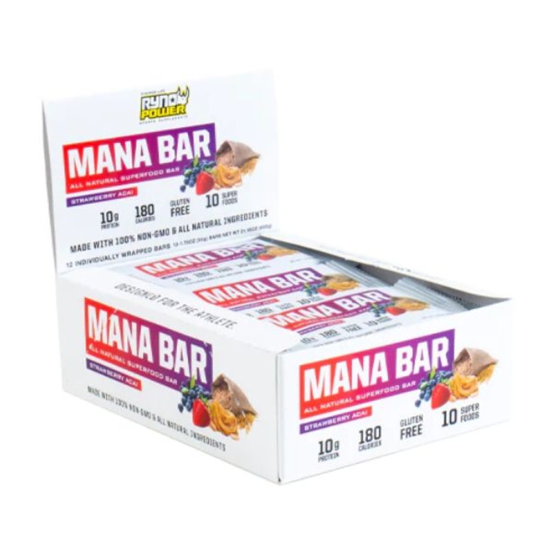 Ryno Power - Mana Protein Bar Strawberry Acai