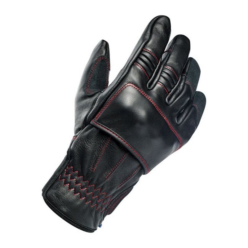 Biltwell Belden Gloves Black / Redline CE Approved
