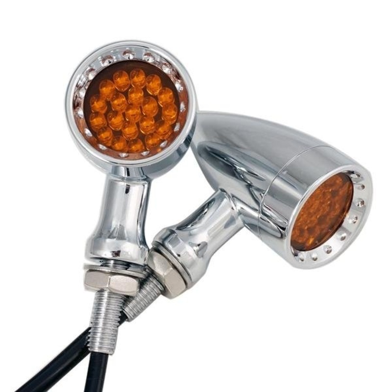 Indicators - LED Unique Bullet Style Chrome