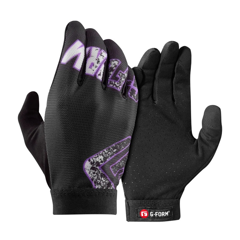 G-Form Tempo Youth Cycle Gloves Black / Purple