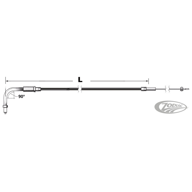 Throttle and Idle Cables for Use With S&s Super E and Super G Carburetors and 1996 to Present Snap-in Style Throttle